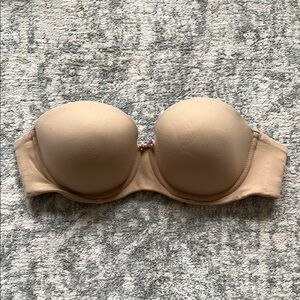 Soma Intimates Embraceable Strapless Bra, 36C, nude